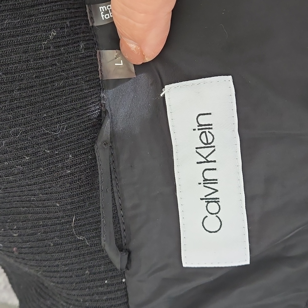 LAST CHANCE!  Calvin Klein Women's Quilted Black Hooded Jacket - Picture 15 of 16